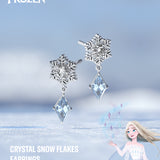 Crystal Snow Flakes Earrings - Disney Frozen