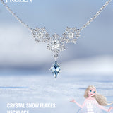 Crystal Snow Flakes Necklace - Disney Frozen