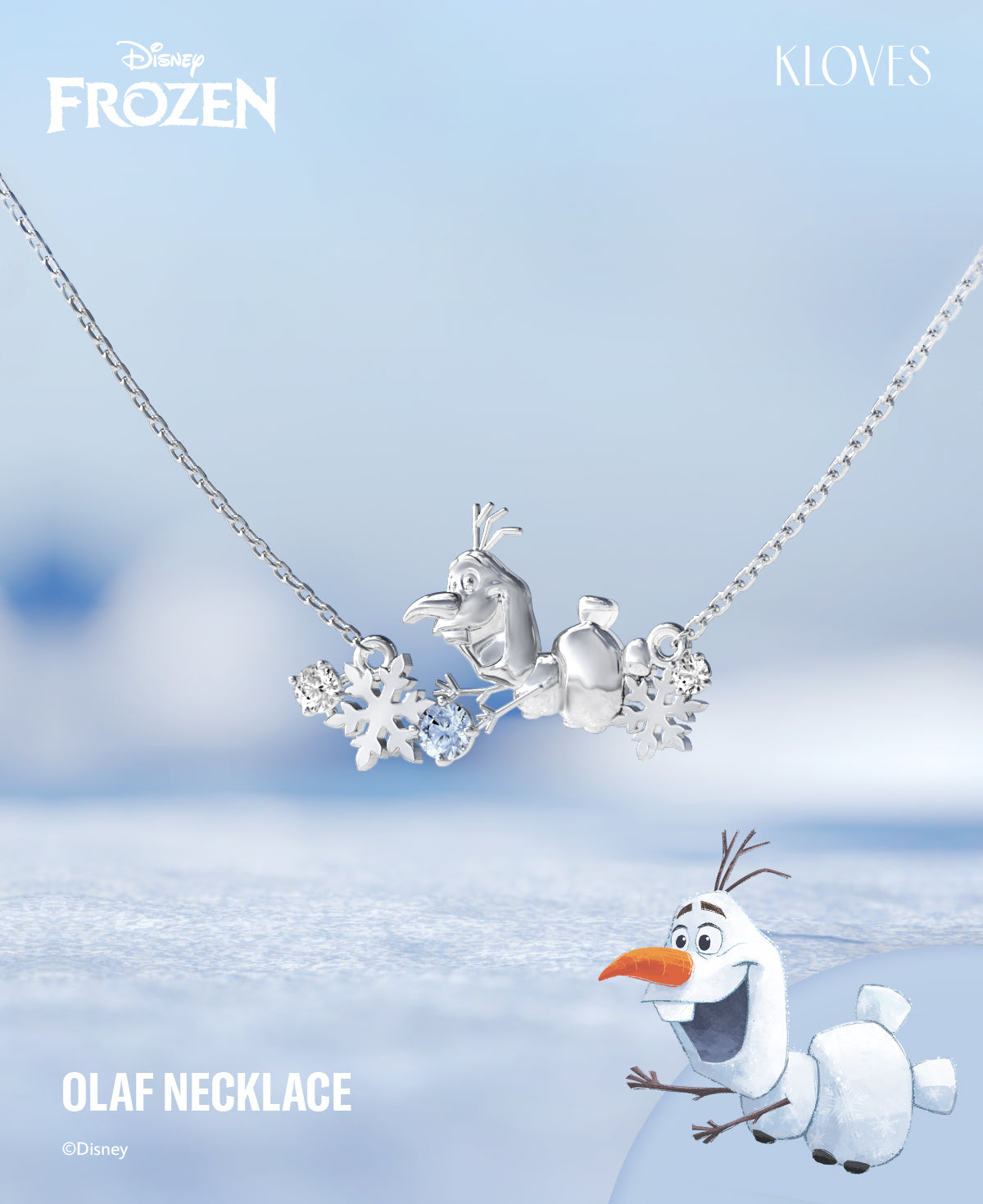 Olaf Necklace - Disney Frozen